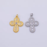 Cross Charm 18K Gold pvd charms - Tarnish Resistant LLL