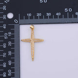 Cross 24x35mm Charm 18K Gold PVD charms - Tarnish Resistant LLL