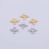 Cross heart Charm 18K Gold pvd charms - Tarnish Resistant LLL