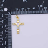 CROSS Charm 18K Gold PVD charms - Tarnish Resistant LLL