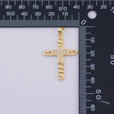 Cross Charm 18K Gold PVD charms - Tarnish Resistant LLL
