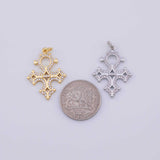 CROSS Charm 18K Gold PVD charms - Tarnish Resistant LLL