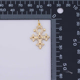 CROSS Charm 18K Gold PVD charms - Tarnish Resistant LLL