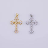 CROSS Charm 18K Gold pvd charms - Tarnish Resistant LLL