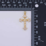 CROSS Charm 18K Gold PVD charms - Tarnish Resistant LLL