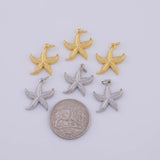 Star Fish starfish Charm 18K Gold PVD charms - Tarnish Resistant LLL