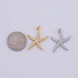 Starfish Star Fish Charm 18K Gold PVD charms - Tarnish Resistant LLL