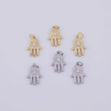 Hamsa hand of fatima Charm 18K Gold PVD charms - Tarnish Resistant LLL