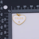 Heart Enamel Charm 18K Gold PVD charms - Tarnish Resistant LLL