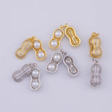 Peanut Peanuts Charm 18K Gold PVD charms - Tarnish Resistant LLL