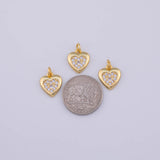 Heart Charm 18K Gold PVD charms - Tarnish Resistant LLL