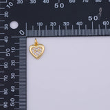 Heart Charm 18K Gold PVD charms - Tarnish Resistant LLL