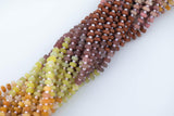 Multi Gemstone Roundel Faceted Discs Beads 6-7mm 15.5" Strand