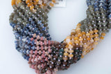 Multi Gemstone Roundel Faceted Discs Beads 6-7mm 15.5" Strand