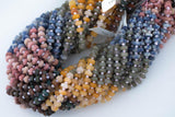 Multi Gemstone Roundel Faceted Discs Beads 6-7mm 15.5" Strand