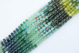 Multi Gemstone Cube Beads 4-5mm 15.5" Strand