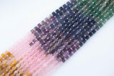 Multi Gemstone Cube Beads 4-5mm 15.5" Strand