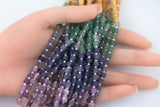 Multi Gemstone Cube Beads 4-5mm 15.5" Strand