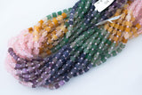 Multi Gemstone Cube Beads 4-5mm 15.5" Strand