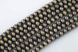 Navajo Pearl Pyrite Hematite Beads 8mm 10mm 12mm Natural Untreated 15.5" Strands Natural Hematite Loose Bead