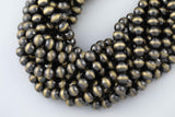 Navajo Pearl Pyrite Hematite Beads 8mm 10mm 12mm Natural Untreated 15.5" Strands Natural Hematite Loose Bead