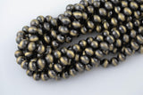 Navajo Pearl Pyrite Hematite Beads 8mm 10mm 12mm Natural Untreated 15.5" Strands Natural Hematite Loose Bead
