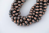 Navajo Pearl Rust Hematite Beads 8mm 10mm 12mm Natural Untreated 15.5" Strands Natural Hematite Loose Bead
