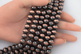Navajo Pearl Rust Hematite Beads 8mm 10mm 12mm Natural Untreated 15.5" Strands Natural Hematite Loose Bead