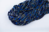 Natural Lapis Heart Top Drilled Beads 6mm 15.5" Strand