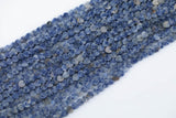 Natural Light Sodalite Aventurine Heart Top Drilled Beads 6mm 15.5" Strand