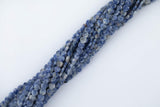 Natural Light Sodalite Aventurine Heart Top Drilled Beads 6mm 15.5" Strand