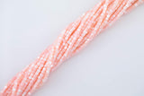 Light Peach Mother of Pearl 3-4mm Heishi Beads 15.5" Strand Shell Beads