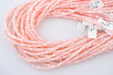 Light Peach Mother of Pearl 3-4mm Heishi Beads 15.5" Strand Shell Beads