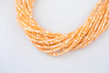 Light Orange Mother of Pearl 3-4mm Heishi Beads 15.5" Strand Shell Beads