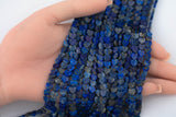 Natural Lapis Heart Top Drilled Beads 6mm 15.5" Strand