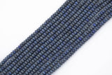 Natural LAPIS, High Quality in Roundel, 5-6mm- Full Strand 15.5 inch Strand Gemstone Beads