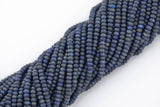 Natural LAPIS, High Quality in Roundel, 5-6mm- Full Strand 15.5 inch Strand Gemstone Beads