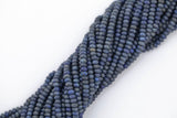 Natural LAPIS, High Quality in Roundel, 5-6mm- Full Strand 15.5 inch Strand Gemstone Beads