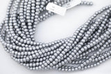 Silver Wood-- Round--6mm 8mm 10mm Full Strand. Gemstone Beads