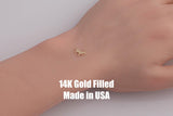 Goat connector - sterling silver or gold filled- permanent jewelry word connectors- charm, pendant,
