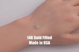 Tram Train Car Connector - 14Kt Gold Filled or Sterling Silver- Boots Connectors - Bracelet or Necklace Permanent Jewelry Supply