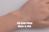 Suspension Bridge Connector - 14Kt Gold Filled or Sterling Silver- Boots Connectors - Bracelet or Necklace Permanent Jewelry Supply
