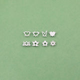 Two Line Detanglers Flower Heart Double Connector Spacer 14K Gold Filled Sterling Silver Connectors Permanent Jewelry Supplies Made in USA