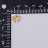Heart Halo Charm 18k Gold PVD Ion Plated Charms Tarnish Resistant
