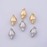 Mushroom Charm 18K Gold PVD charms - Tarnish Resistant LLL