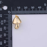 Mushroom Charm 18K Gold PVD charms - Tarnish Resistant LLL