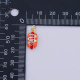 Hot dog Charm 18K Gold PVD charms - Tarnish Resistant LLL