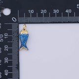 Enamel Fish Charm 18K Gold PVD charms - Tarnish Resistant LLL