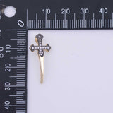 Cross sword Charm 18K Gold PVD charms - Tarnish Resistant LLL