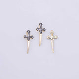 Cross sword Charm 18K Gold PVD charms - Tarnish Resistant LLL